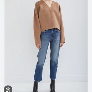 Toteme Tan V-Neck Top